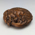 Japanese vintage dragon wooden netsuke